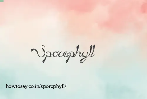 Sporophyll