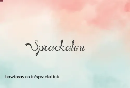 Sprackalini