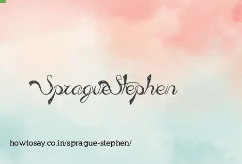 Sprague Stephen