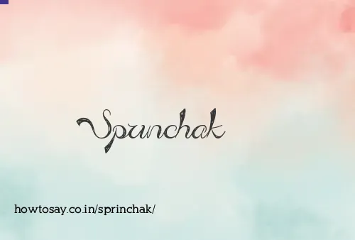 Sprinchak