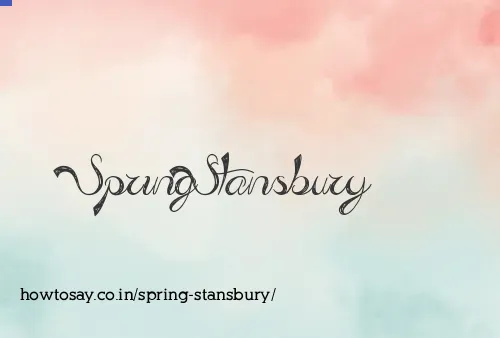 Spring Stansbury
