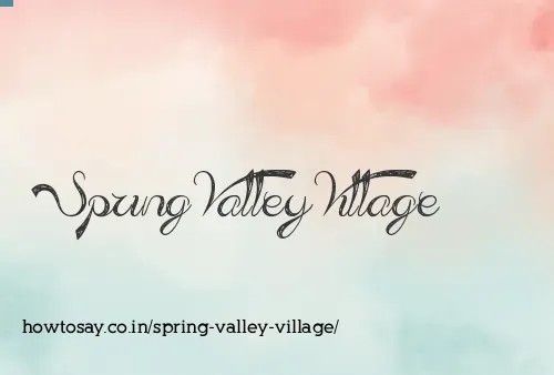 Spring Valley Village