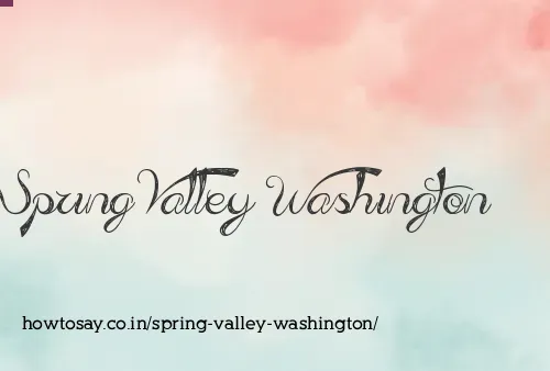 Spring Valley Washington