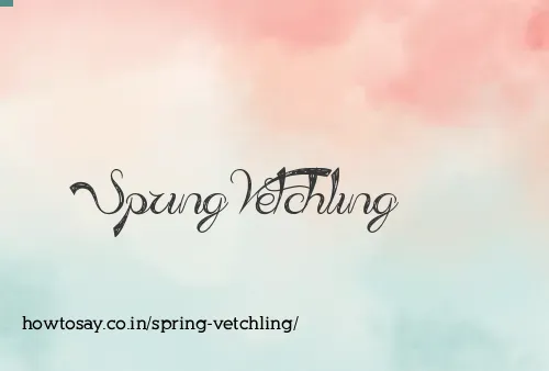 Spring Vetchling