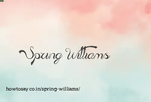Spring Williams