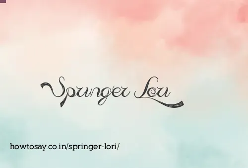 Springer Lori