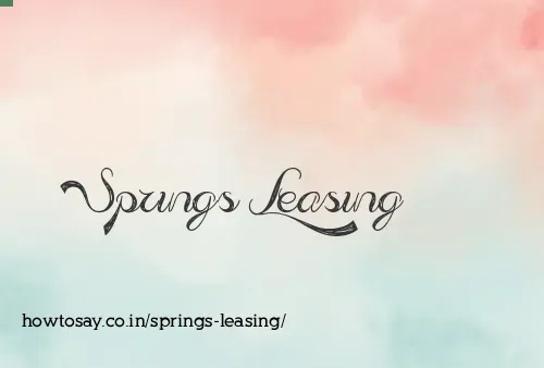 Springs Leasing