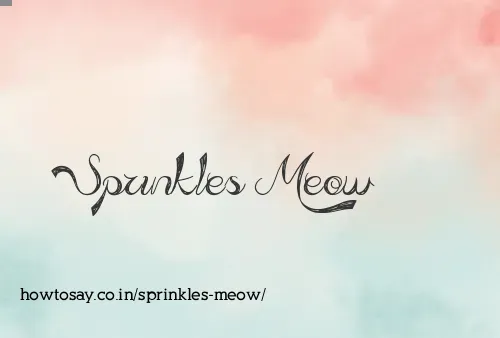 Sprinkles Meow
