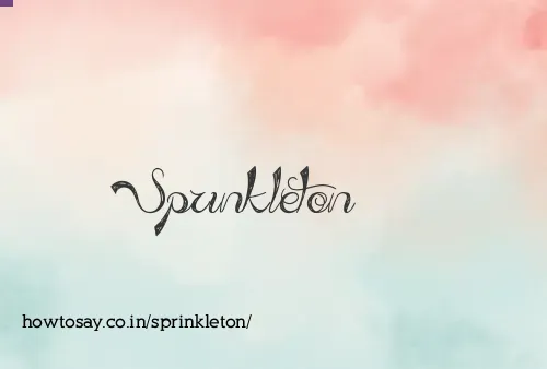 Sprinkleton