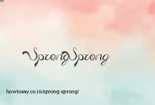 Sprong Sprong