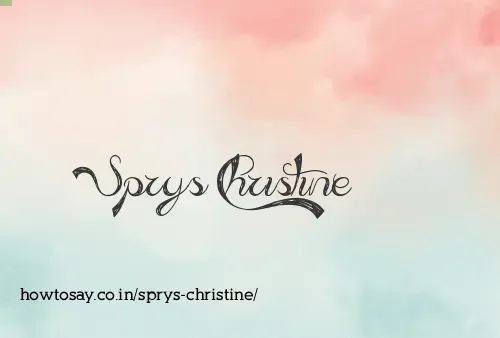 Sprys Christine