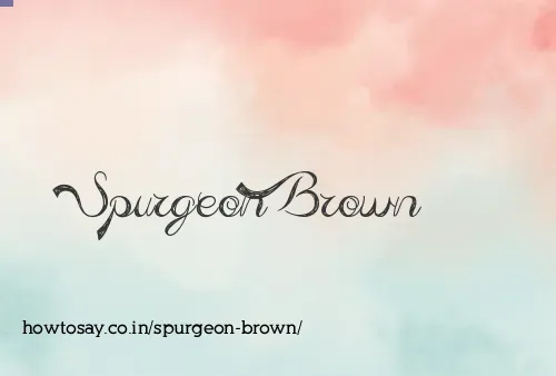 Spurgeon Brown