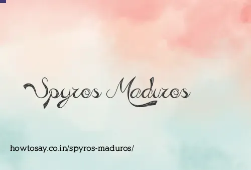 Spyros Maduros