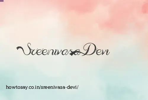 Sreenivasa Devi