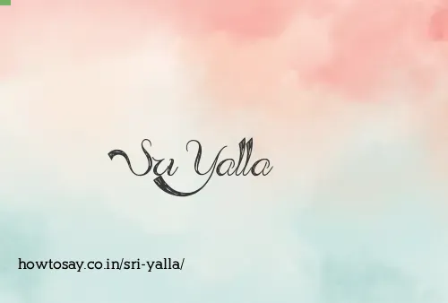 Sri Yalla