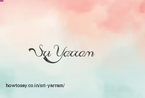 Sri Yarram