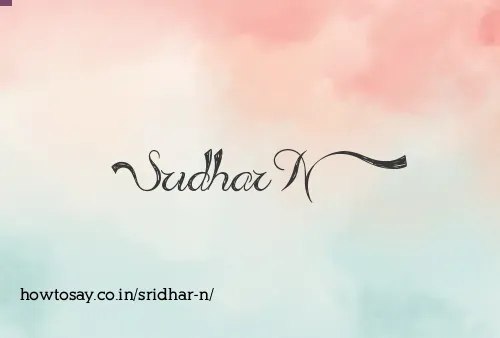 Sridhar N