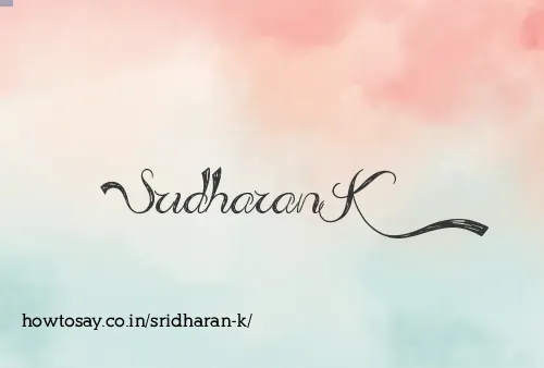 Sridharan K