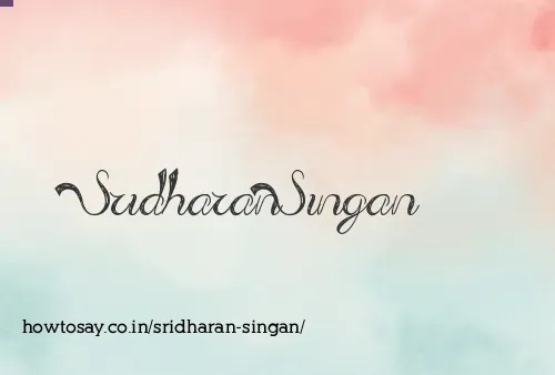 Sridharan Singan