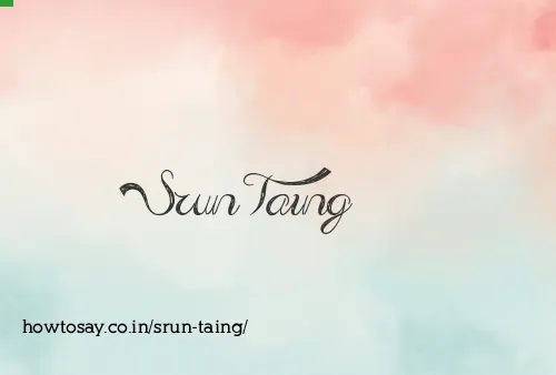 Srun Taing