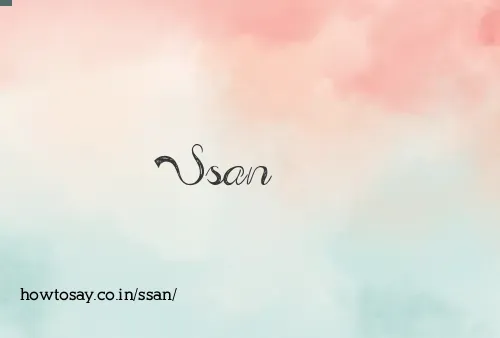Ssan