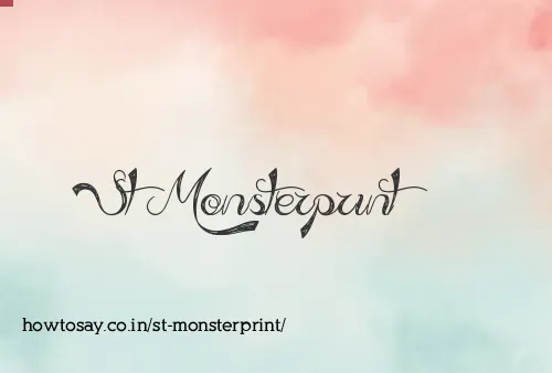 St Monsterprint