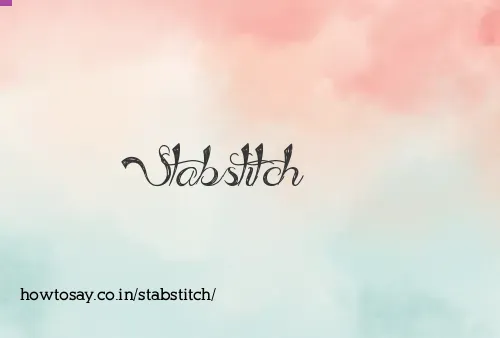 Stabstitch