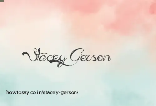 Stacey Gerson
