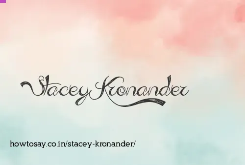 Stacey Kronander