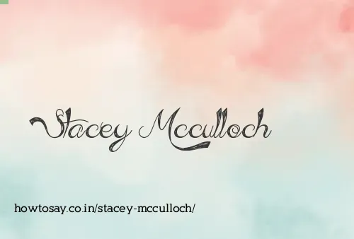 Stacey Mcculloch