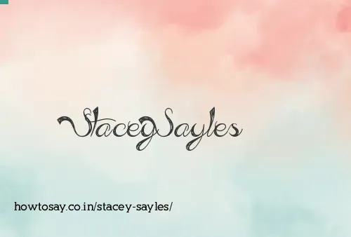 Stacey Sayles
