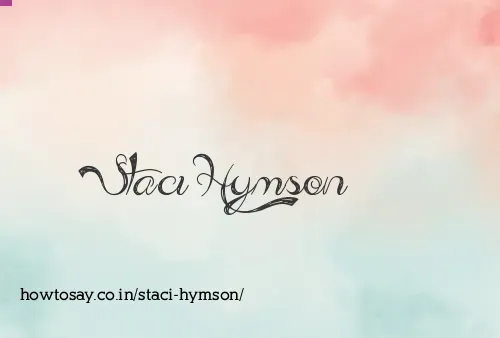 Staci Hymson