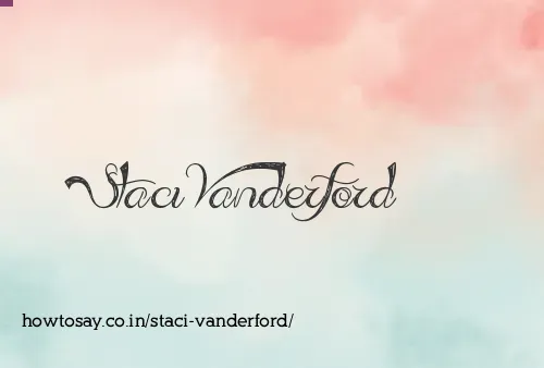 Staci Vanderford