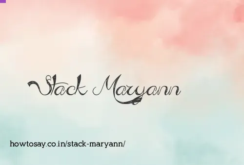 Stack Maryann