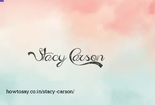Stacy Carson