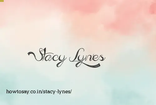 Stacy Lynes