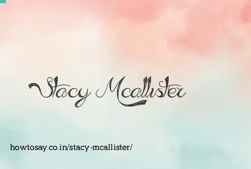 Stacy Mcallister