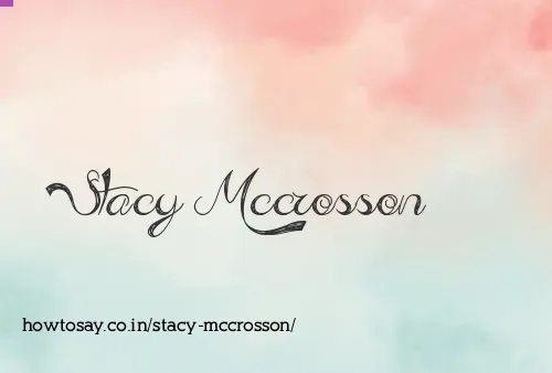 Stacy Mccrosson