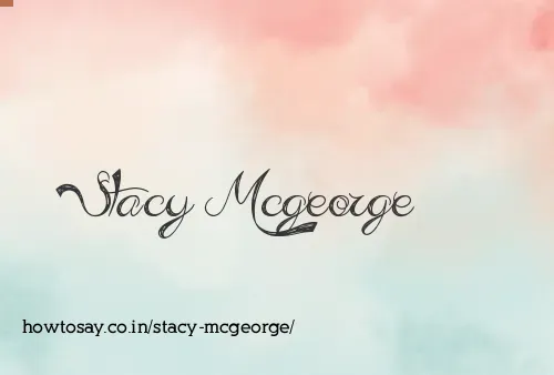Stacy Mcgeorge