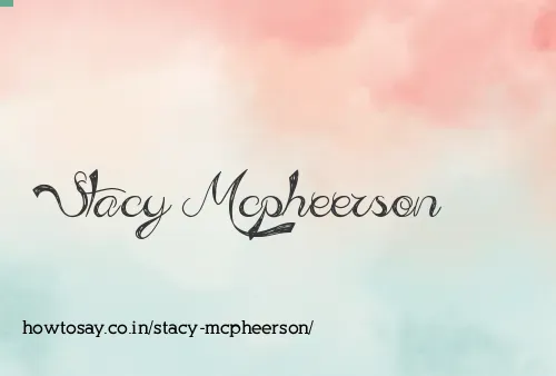 Stacy Mcpheerson