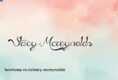 Stacy Mcreynolds