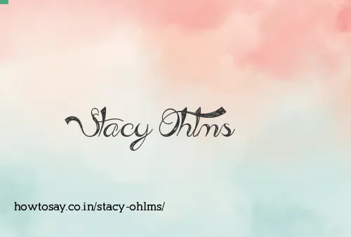 Stacy Ohlms