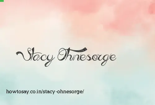 Stacy Ohnesorge