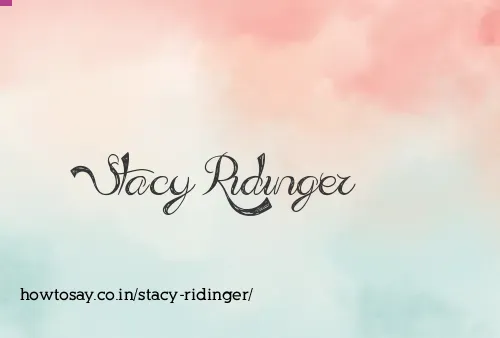 Stacy Ridinger