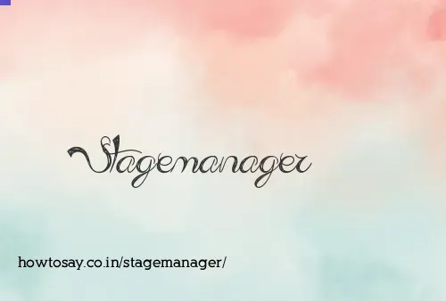 Stagemanager