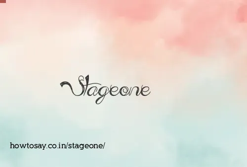 Stageone