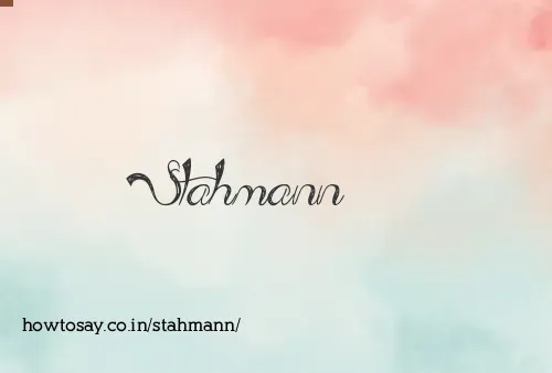 Stahmann