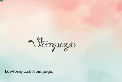 Stampage