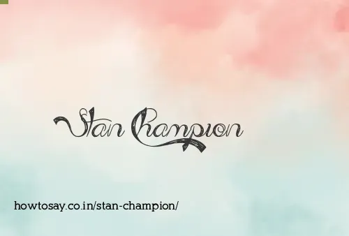 Stan Champion