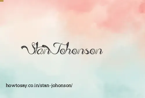 Stan Johonson